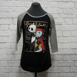Disney Jack & Sally Shirt - Sz Medium